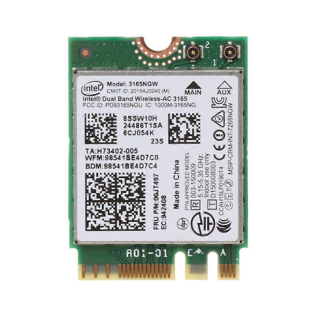 3165NGW Dual Band Draadloze WiFi-kaart BT-compatibele 4.0 netwerkadapter 802.11ac