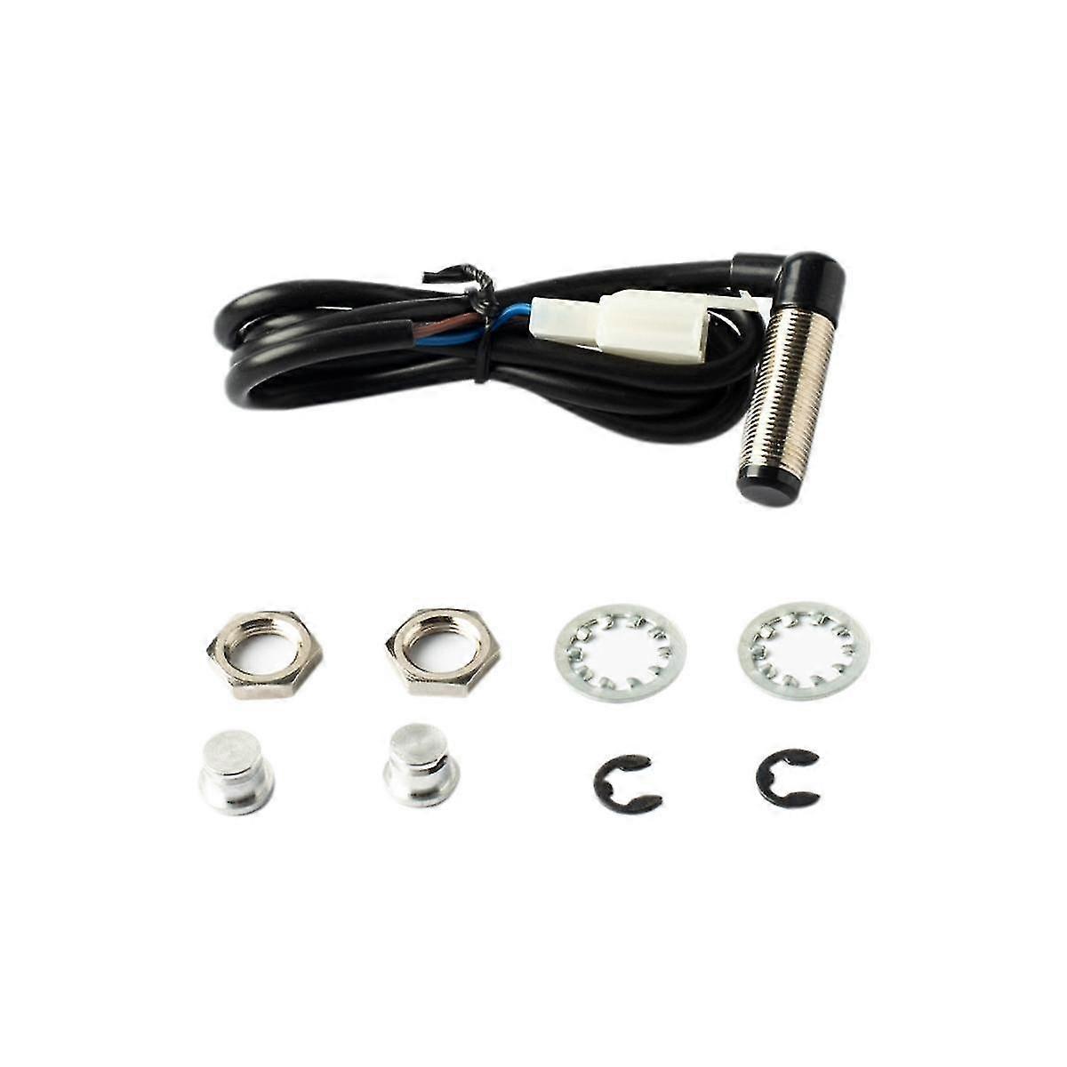 Lcd Digital Motorcycle Speedometer Tachometer Cafe Odometer 12000rpm