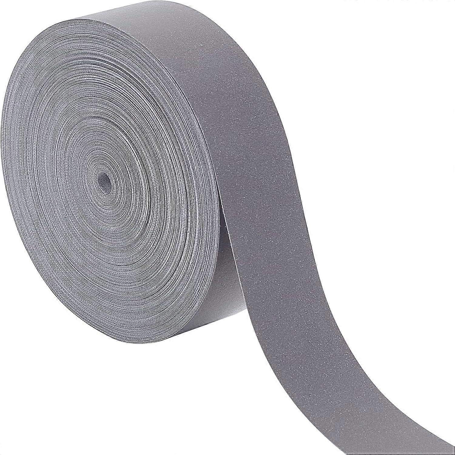 27 Yard Silver Reflective Tape High Visibility Fabric Tape 1" Wide Reflective Sew On Tape DIY for Clothing Worksuits Rain Coats Jackets