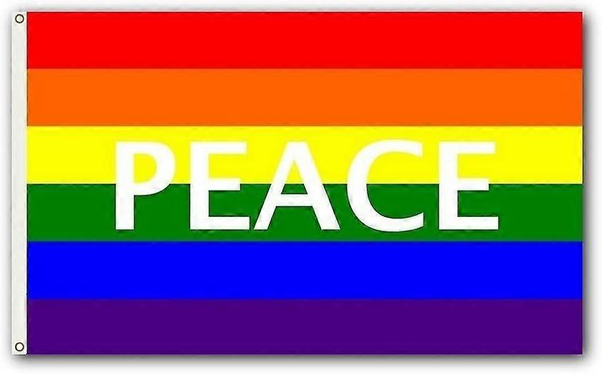 Drapeau extérieur Rainbow Peace QQZ326