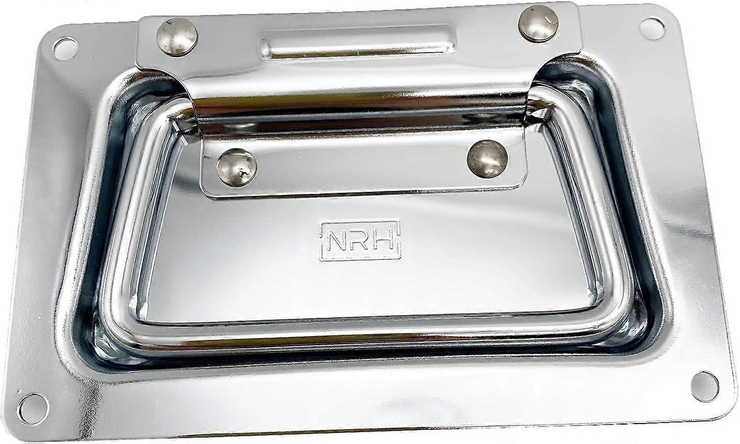 Box Handle Recessed Handle Pull Handle Chest Handle Metal Door Handle Heavy Duty Chest Handle Tool Box Door (Folding) Dksfjkl