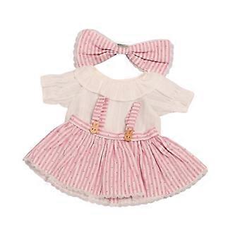 38cm Doll Stripe Dress Set Costumes DIY Clothing Fashion Make Your Own Dolls