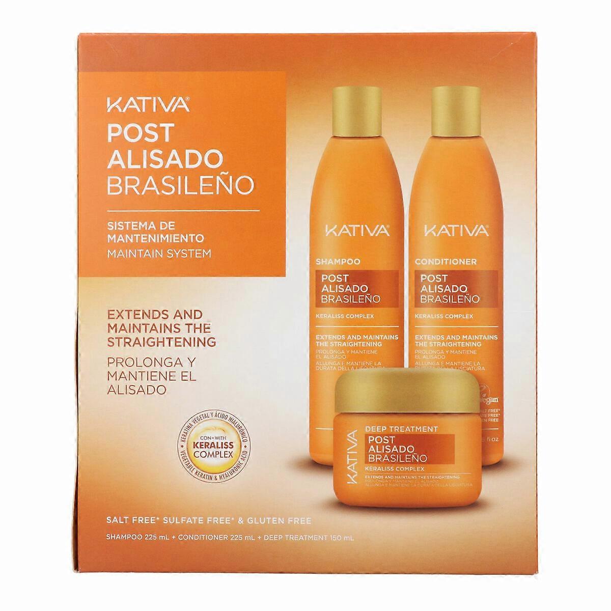 Shampoo and Conditioner Kativa KERATIN EXPRESS 3 Pieces
