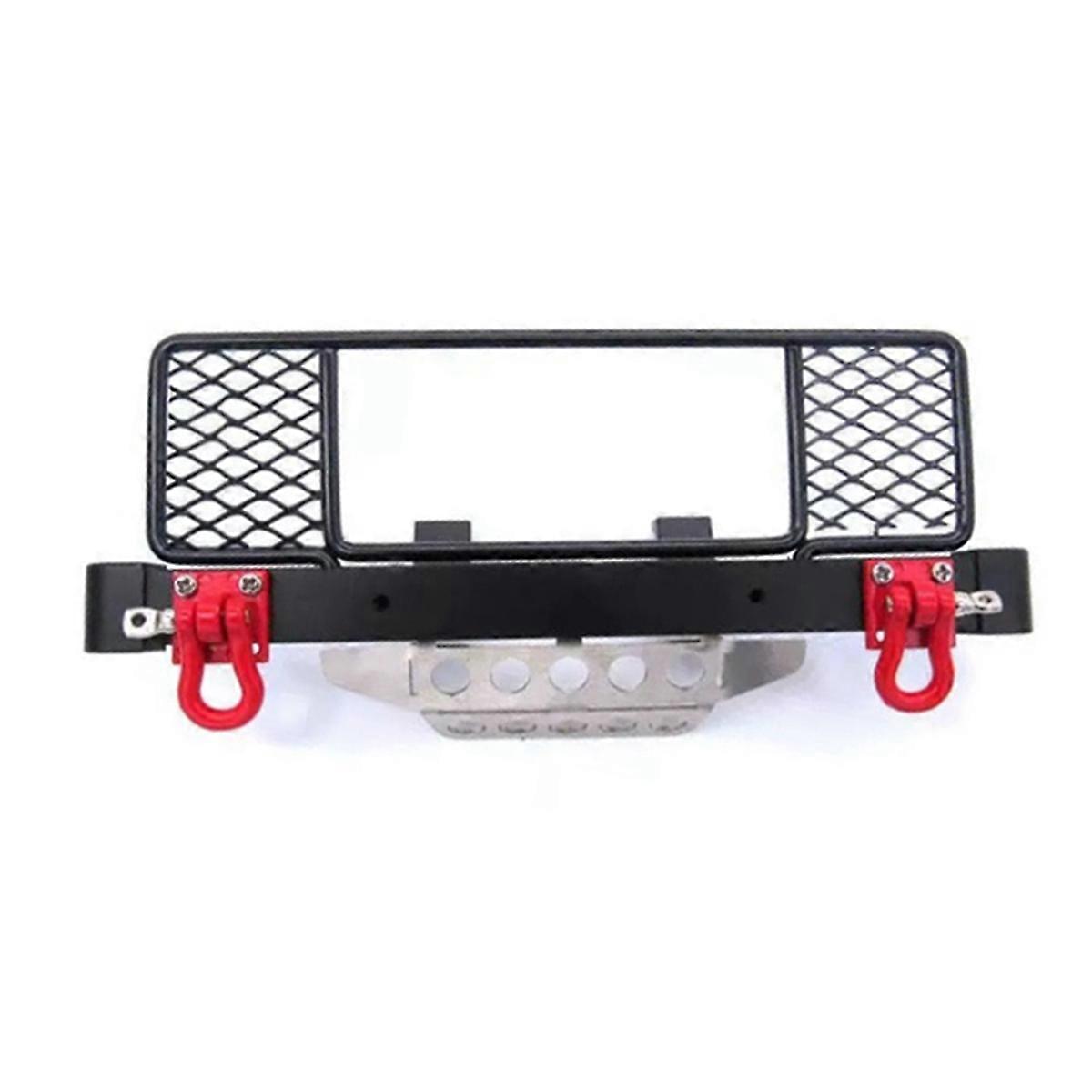 Pare-chocs avant en métal avec filet de protection central pour modèles MN D90 D91 D96 D99S MN99 1/12 RC, pièces de mise à niveau, noir