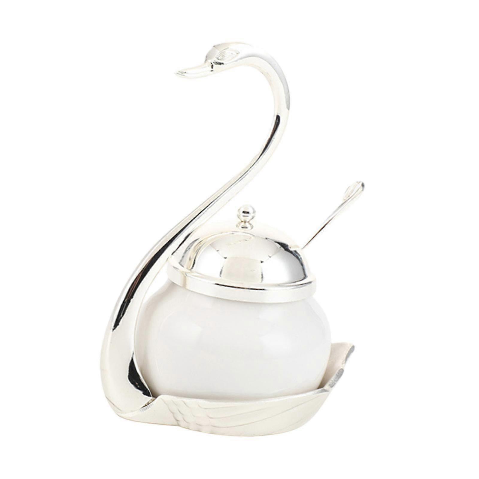 Sugar Container Porcelain Canister Spice Container for Sugar Wedding Buffets gold