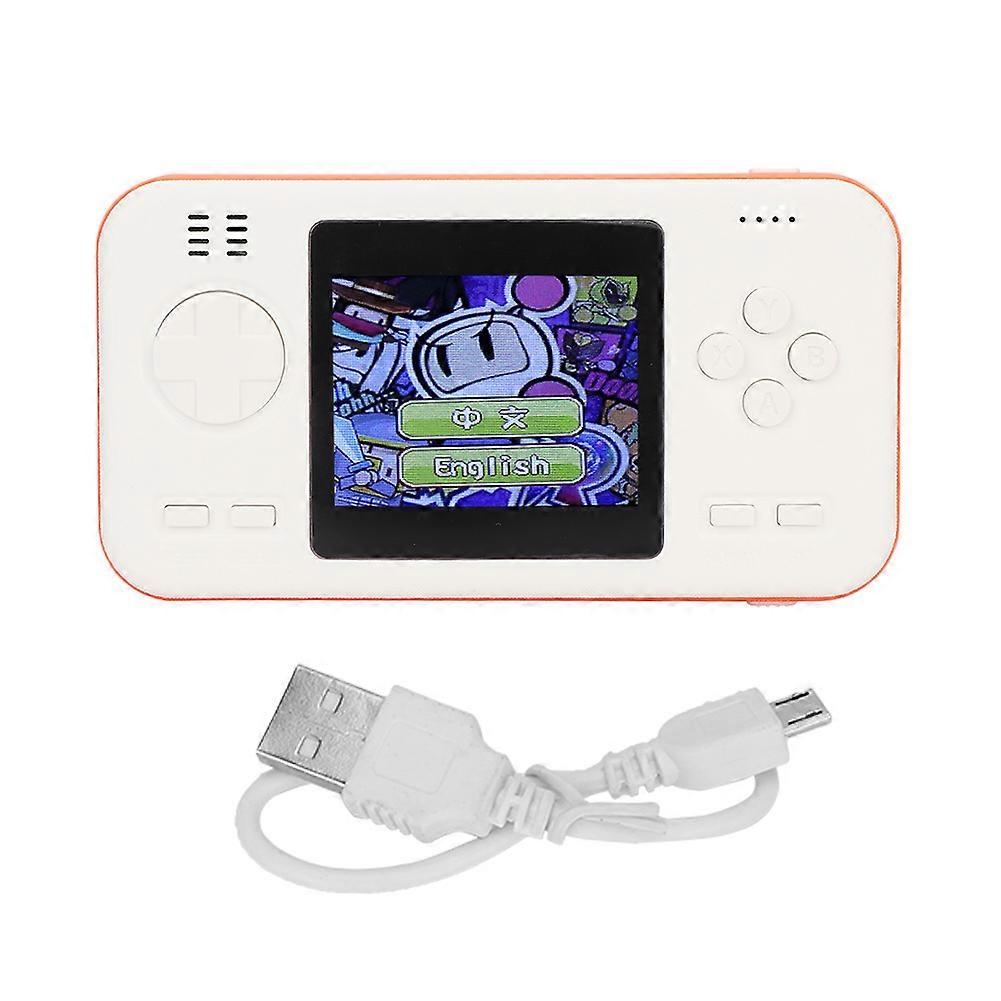 8000mAh Color Screen Handheld Game Console Game Charger Portable Mobile Power(Orange)