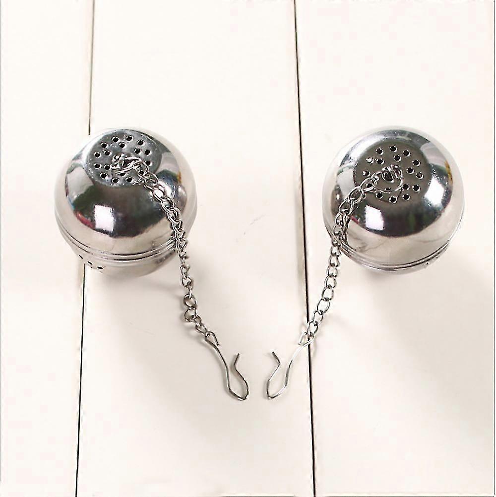 2 Pcs Stainless-steel Kitchen Mesh Silver Sink Strainer 1.5