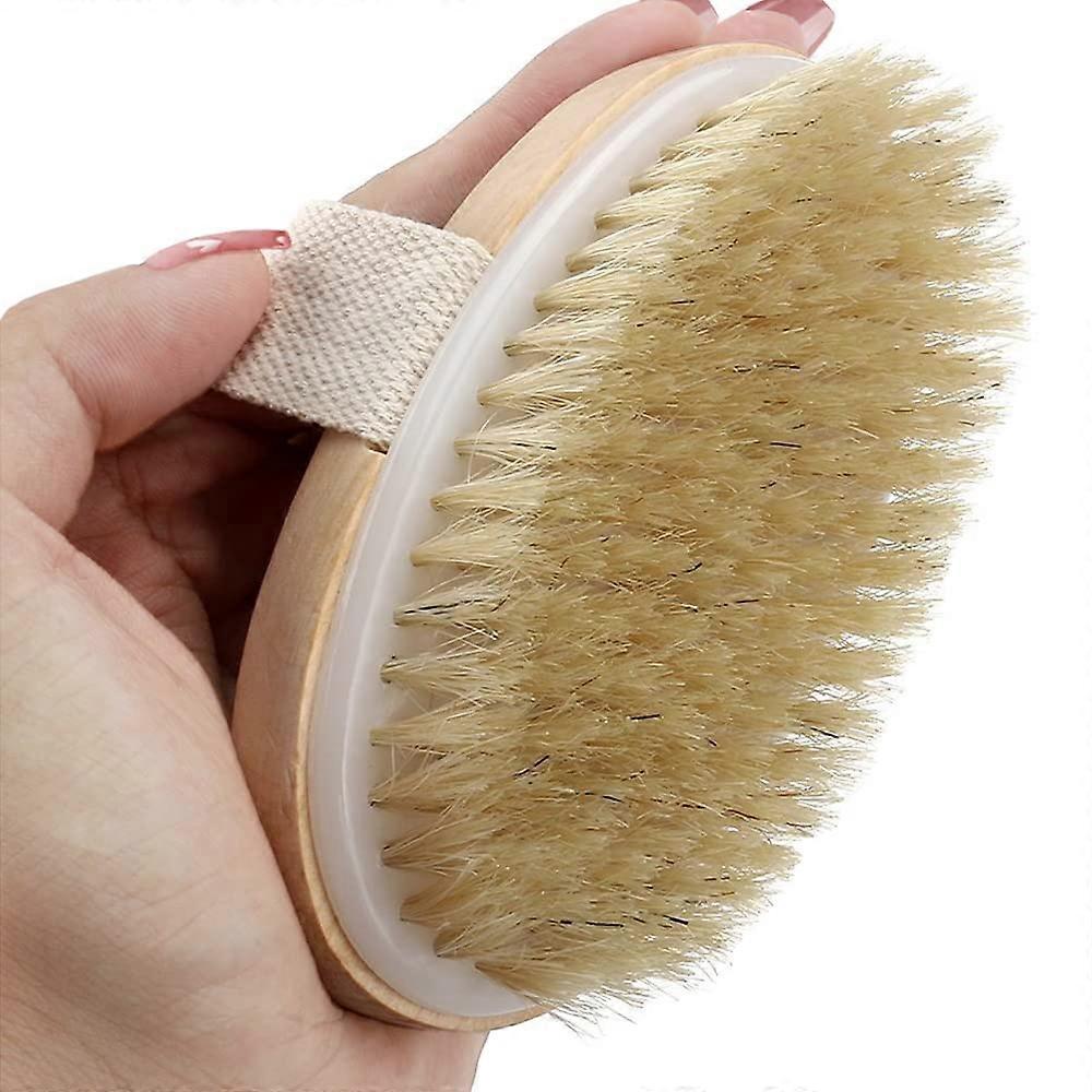 Medium strength dry brush body brush