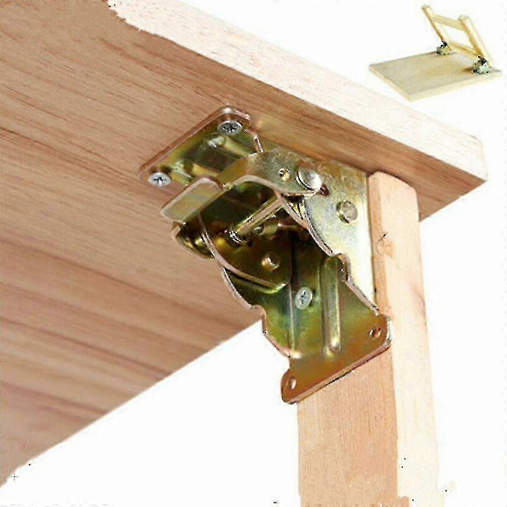 90 Degree Black Folding Hinge for Table Legs - Foldable Workbench Hardware
