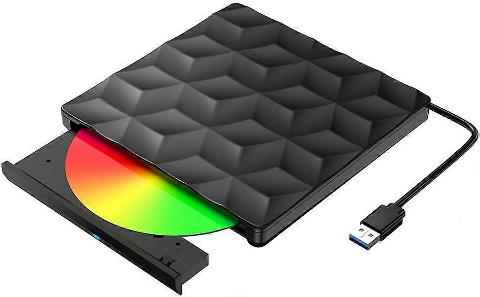 Multifunction External Bluray Drive, Ideal For Windows, MacOS, And Linux, High-definition Video And Audio Playback, Portable And Compact Design,