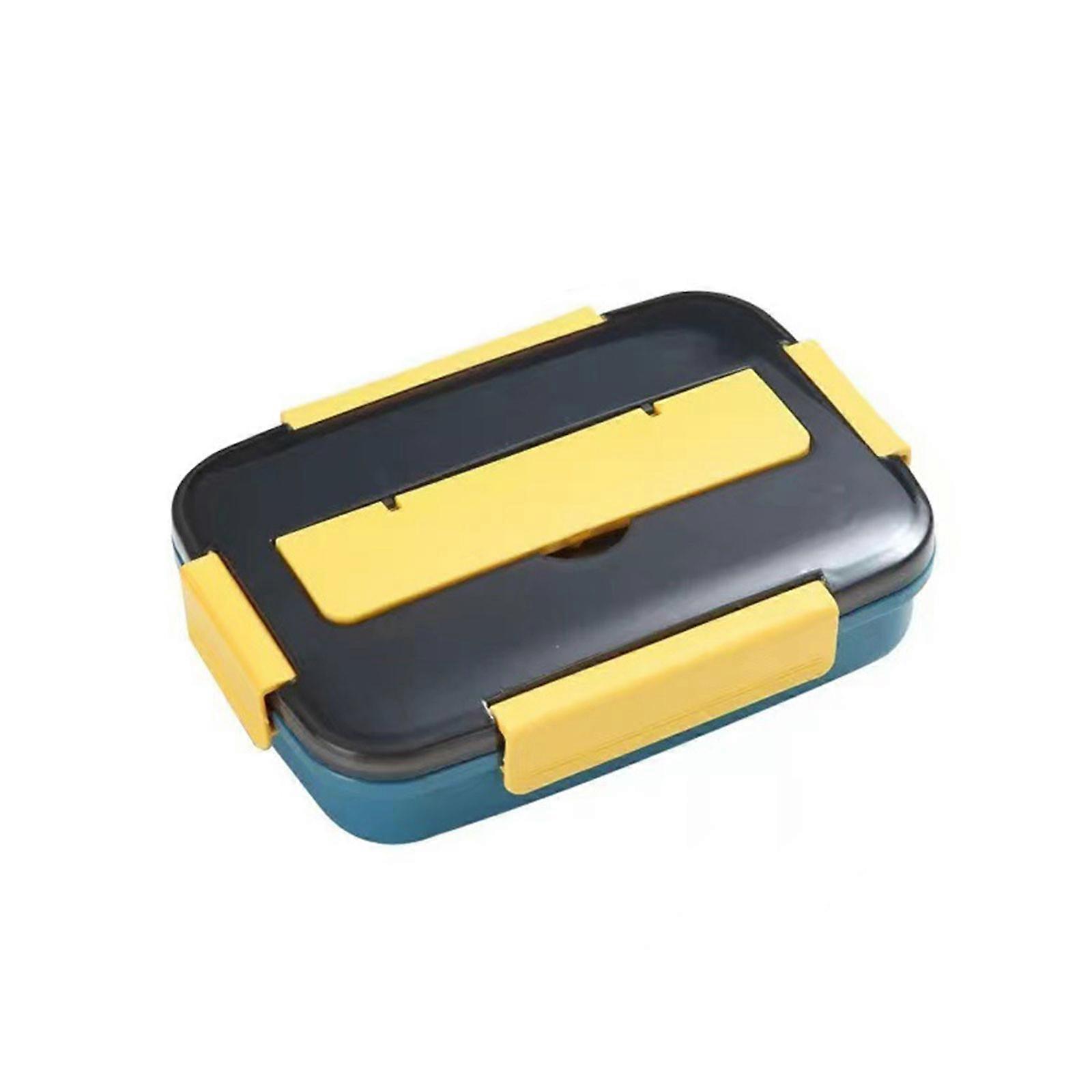 Portable Plastic Partition Integrated Lunch Box Multi-functional Light Food Bento Box AAA