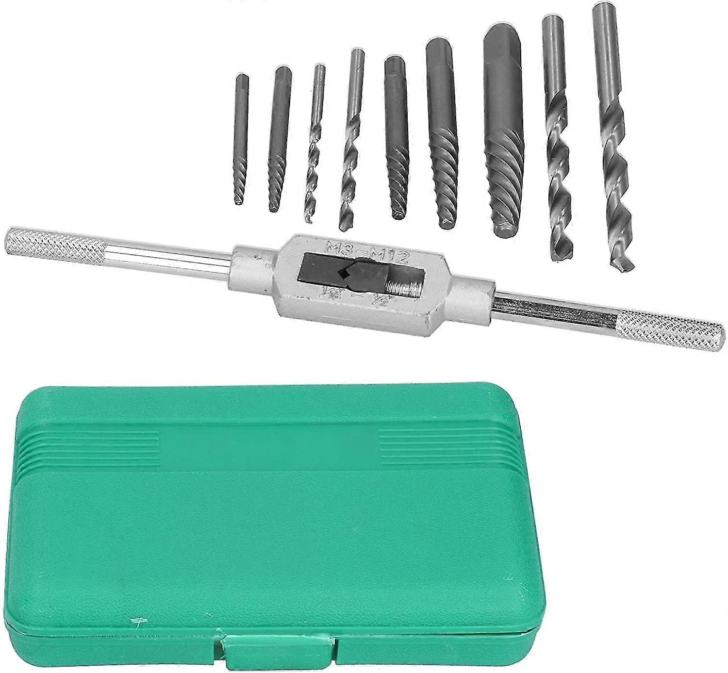 3mm-18mm Screw Extractor, Mechanical Removal Tools 11pcs Grub Screw Extractor Set