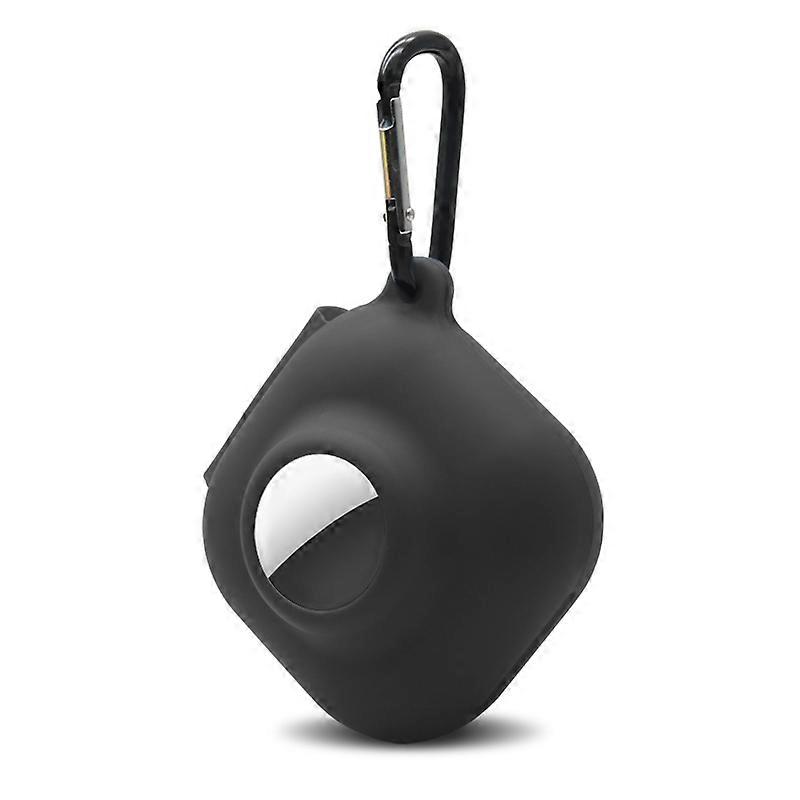 For Beats Fit Pro+Apple AirTag Multi-Color 2-in-1 Washable Silicone Protective Case-Black