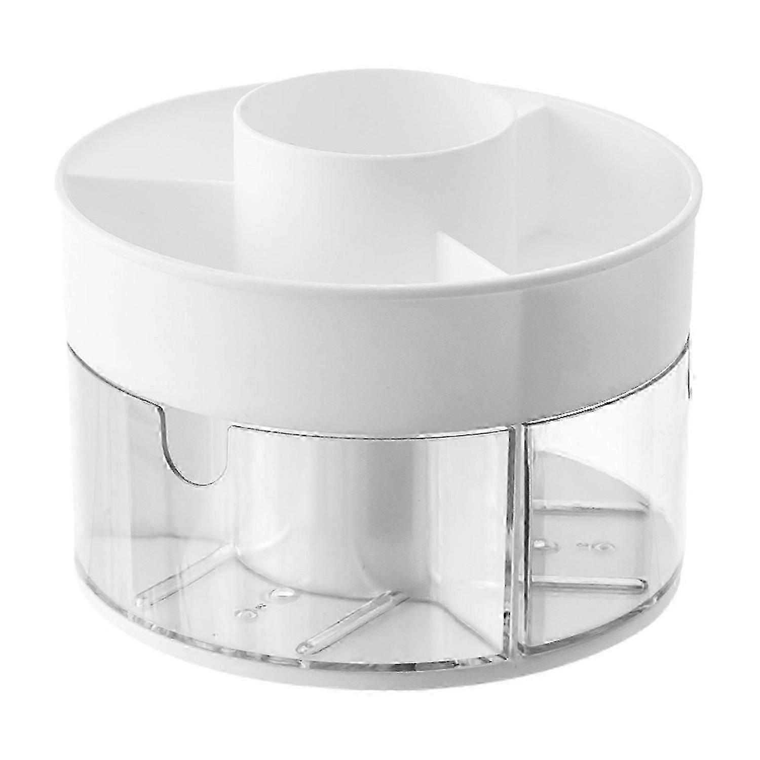Rotating Storage Box 360 Degree Rotation Multi Compartments Large Capacity Office Shcool Stationery