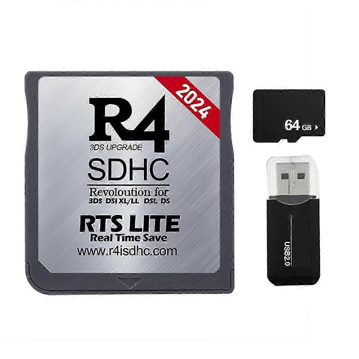 2024 R4 Karte R4 SDHC Adapter Flash Card 64G 6000-in-1 für DSL XL / LL Secure Digital Memory Card Game jn