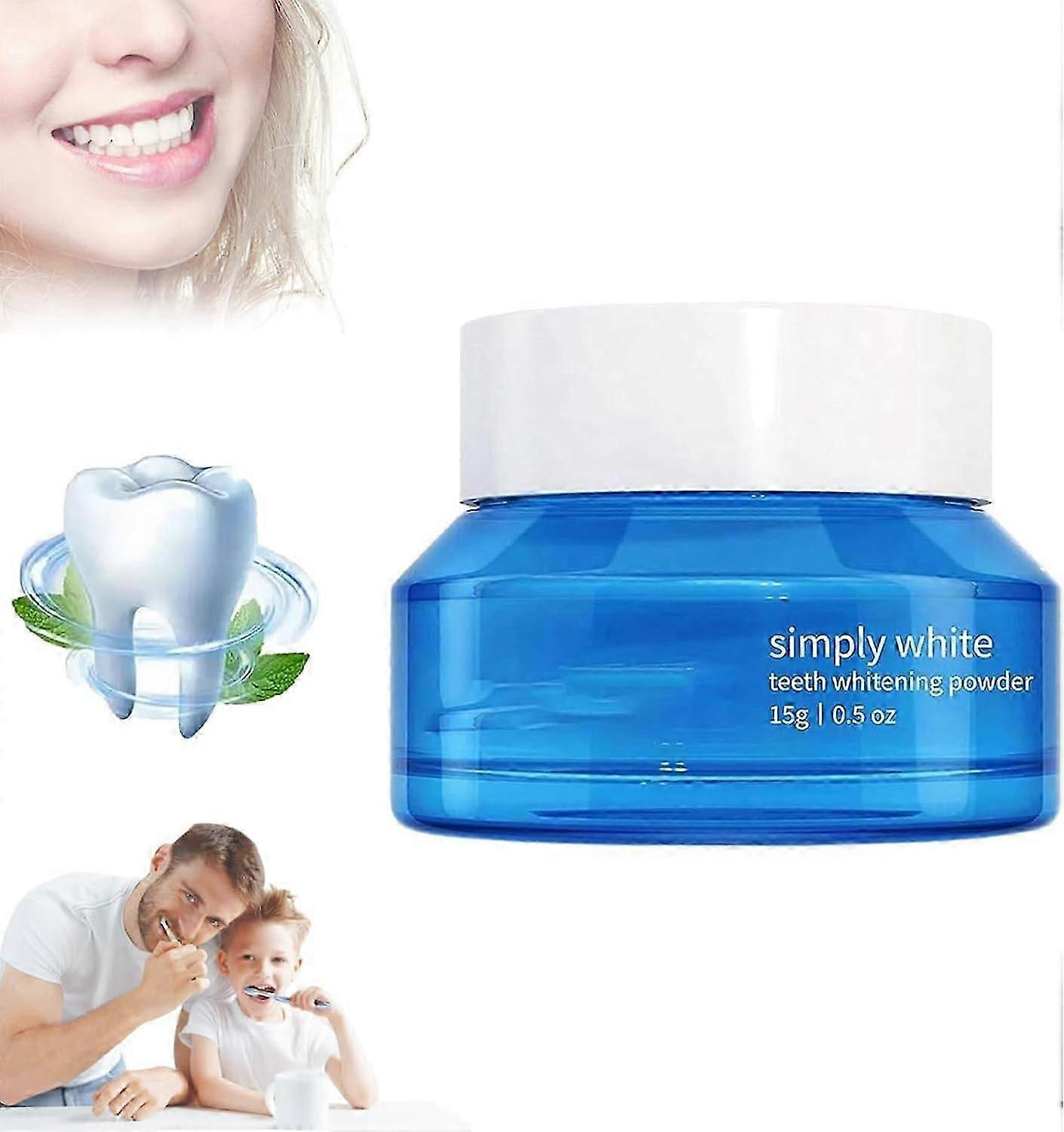 Teeth Whitening Powder, Instant Whitening and Stain Removal, Natural No Sensitivity Teeth Whitening Powder, Used to Fresh Breath