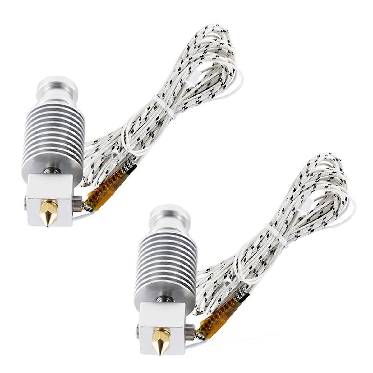 2X 3D Printer J- Hotend for KP3S Extruder for 1.75mm Filament Block Thermistors Bowden Hotend Kit M
