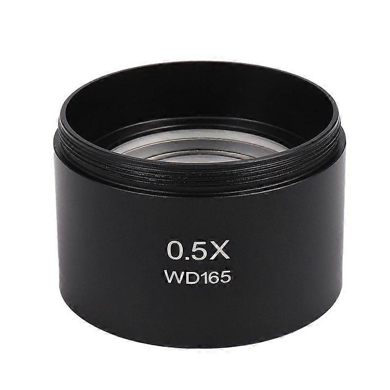 WD165 0.5X Stereo Microscope Auxiliary Objective Lens Barlow Lens with 1-7/8" (M48mm) Mounting Thread