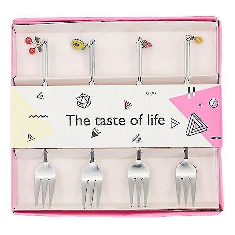 4pcs Fruit Hanging Decor Forks