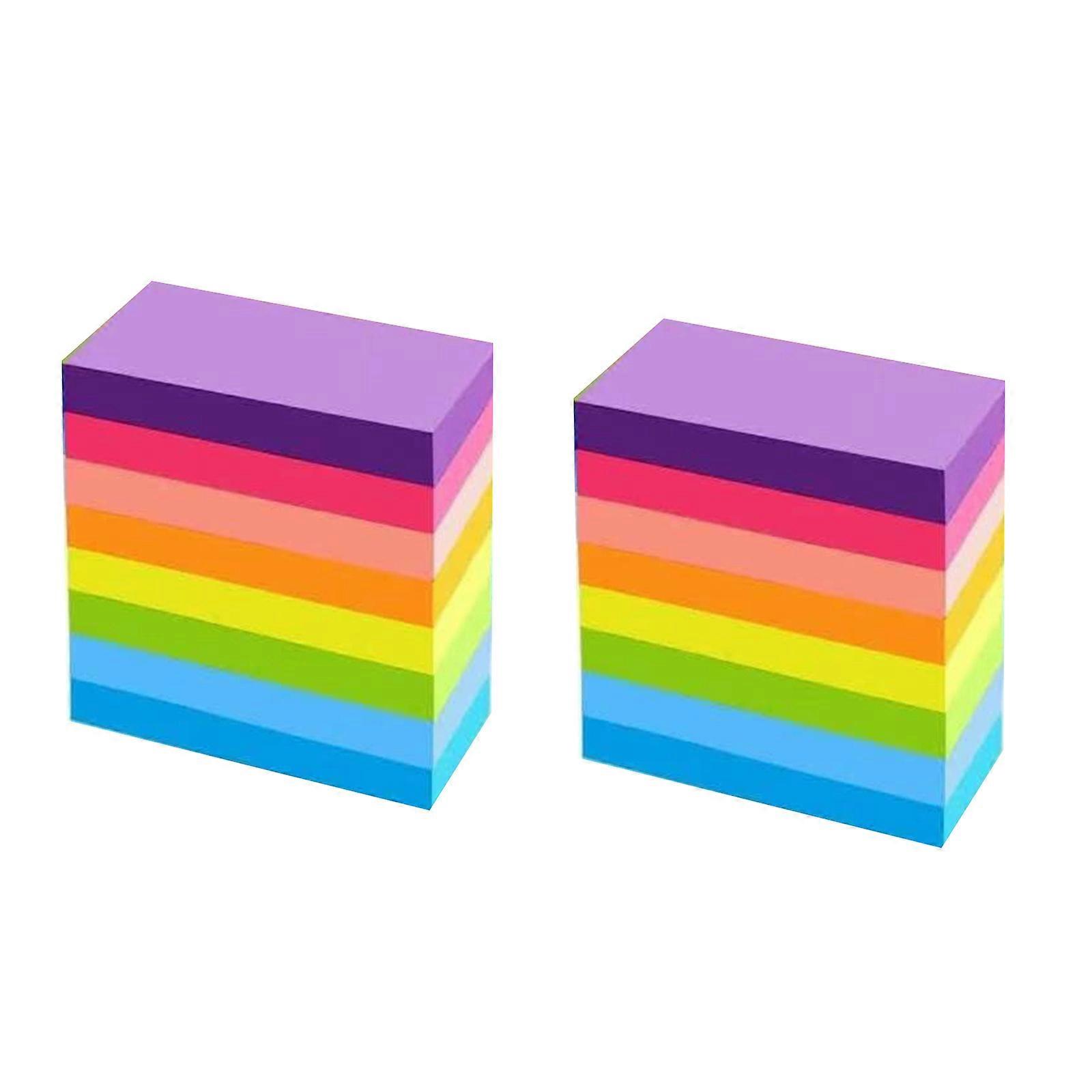 480Sheets Self Adheive Note Paper Colorful Note Paper Notepads Rectangular Note Paper Heart Shaped Note Paper for Office