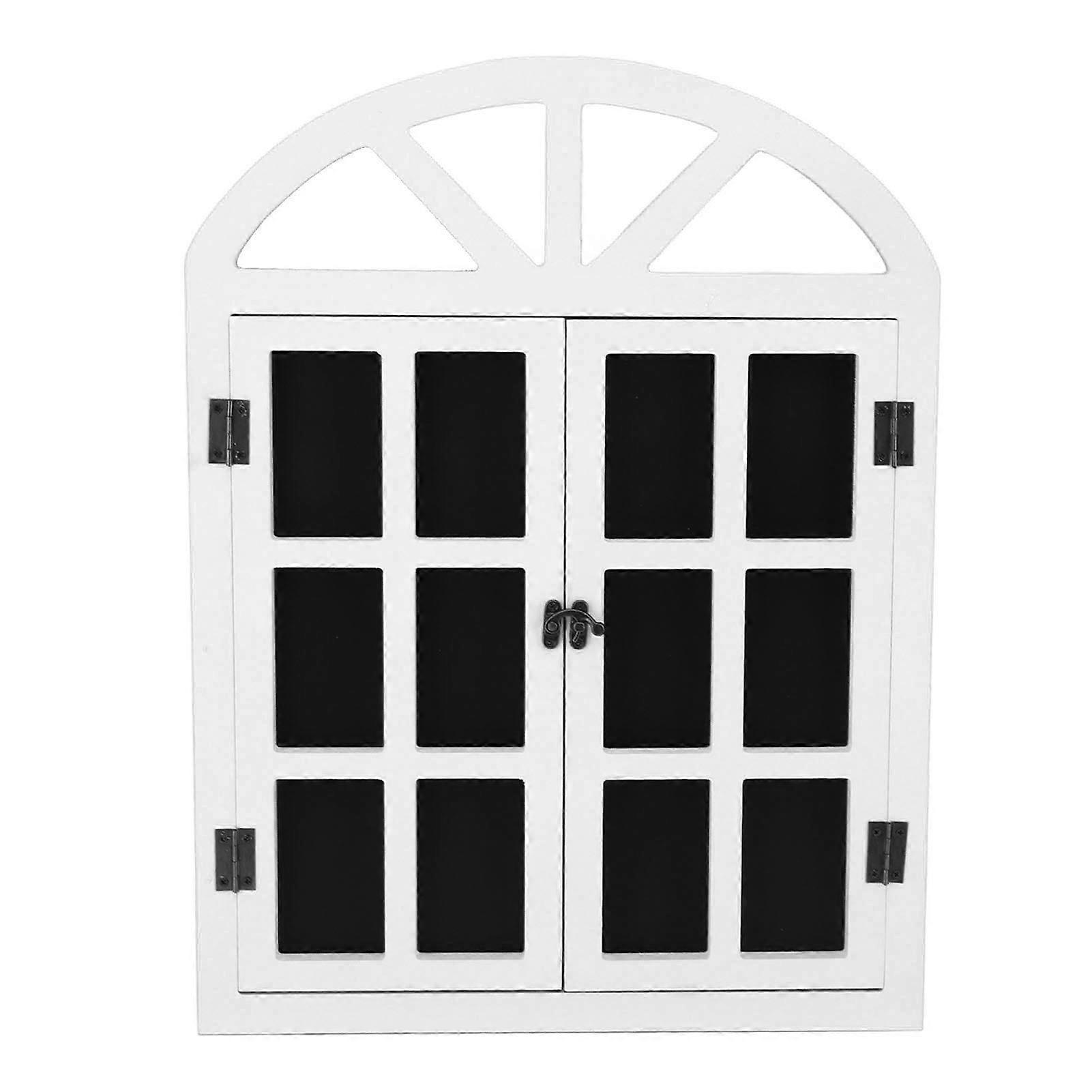 نافذة وهمية السبورة علامة السبورة السوداء علامة متعددة الاستخدامات ديكور سهلة التعليق لوحة الرسائل لمتجر الحائط المنزل الأبيض