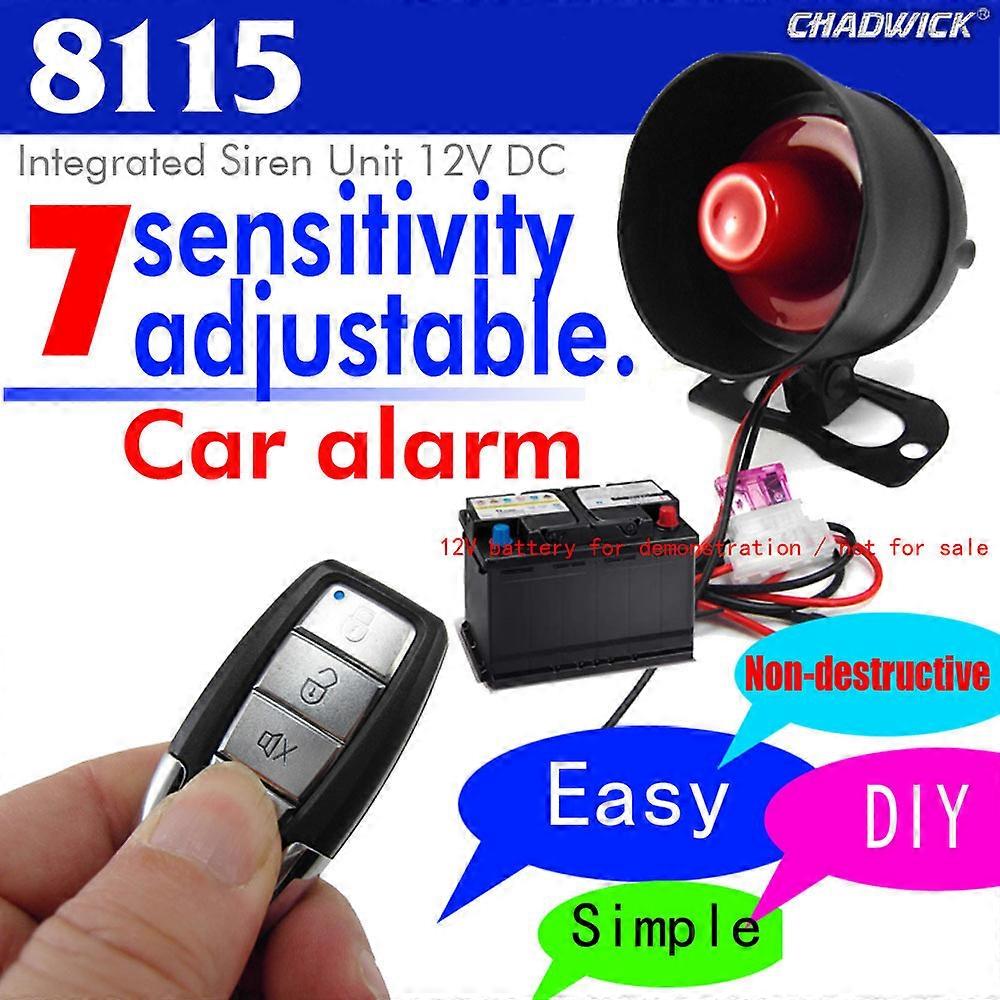 NEW Vehicle Vibration Burglar Alarm Security System Non-Destructive Installation