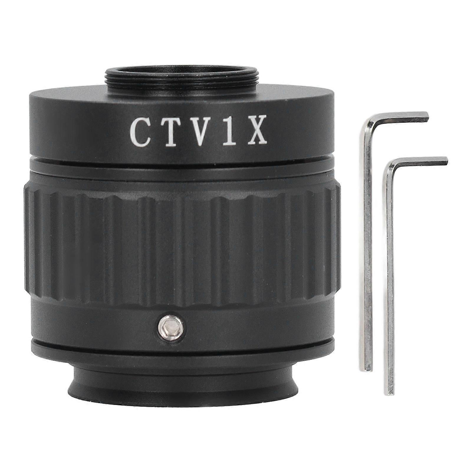 Microscope Camera Mounting Interface Kit 1X Focal Adjustable CTV Installation Port 38mm Mount Lens Adapter