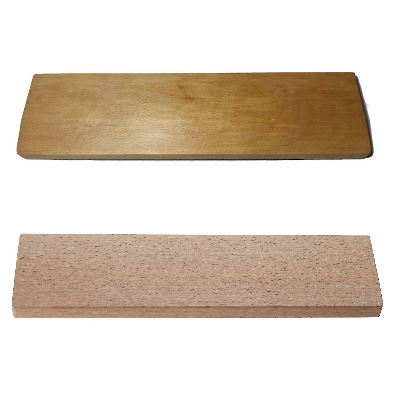Wooden Beech Wood Mechanical Keyboard Wrist Rest with Anti-Slip Mat Ergonomic Desk Wrist Pad Support 61 87 104 Keys Multicolor