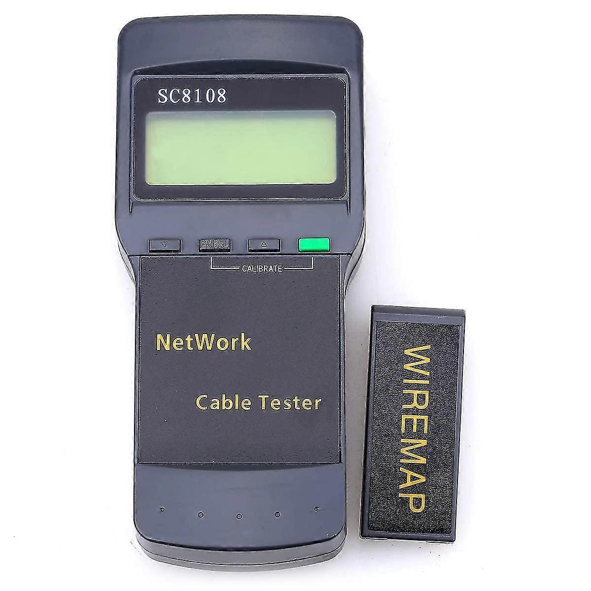 Sc8108 Network Cable Tester Cat5 Cat6 Rj45 Lan Phone Cable Wire Testing Tool With Wiremap Adapter