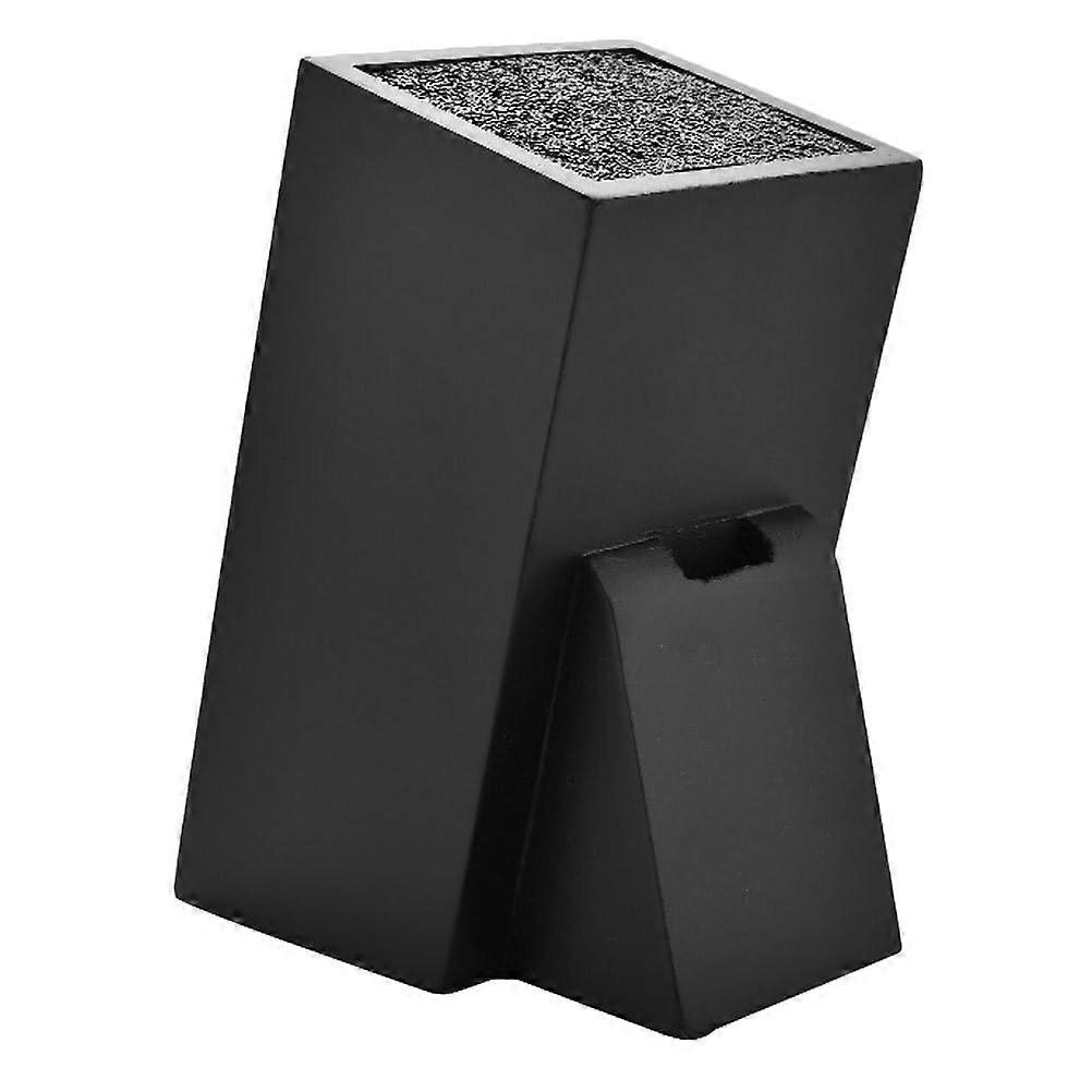 Storage Block Kitchen Holder Universal Wooden Block Organizer Without Household Multifunctional Rack (Black)