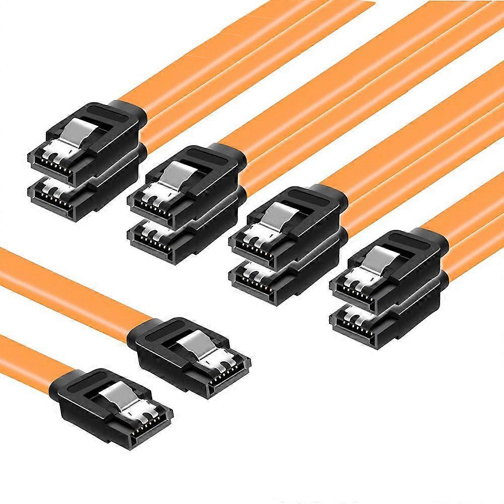 SATA III 6Gbps Cable for HDD SSD CD Driver CD Writer with Latch Locking Lot of 10 50 100 Units SATA 3.0 Data Cable