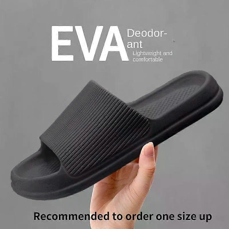 Mode Herr Sandaler Anti-Slip Slitstark EVA Tjock sula Bekvämt hem Tofflor Badrum Bad Flip-Flops
