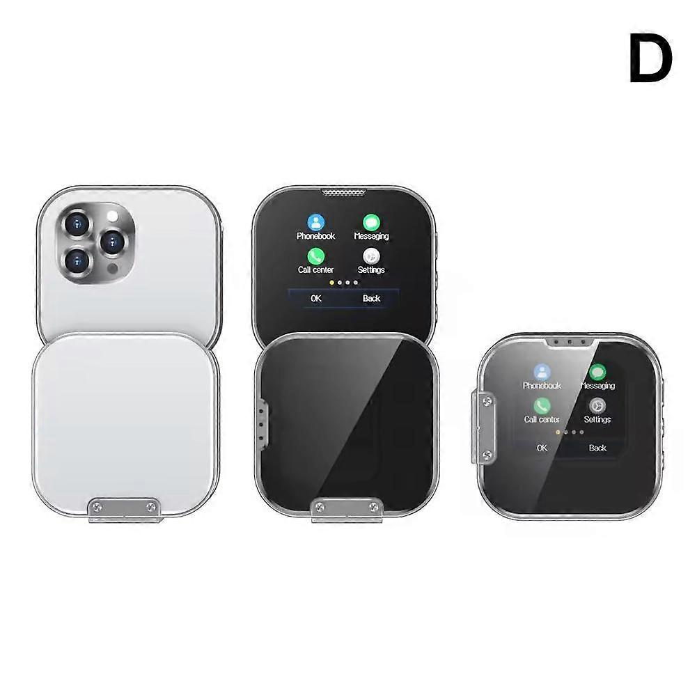 Silver (D) $Touch screen mobile phone mini small mobile phone flip folding pocket function phone