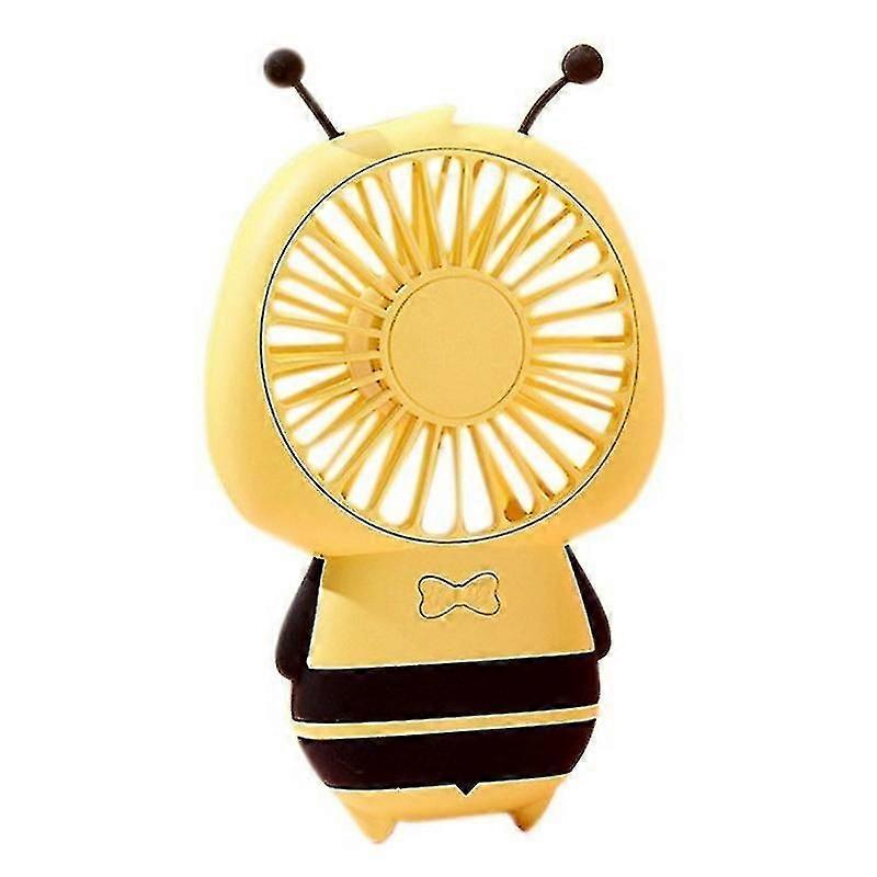 Usb Recharable Bee Mini Fan Electric Handheld Mini -yellow