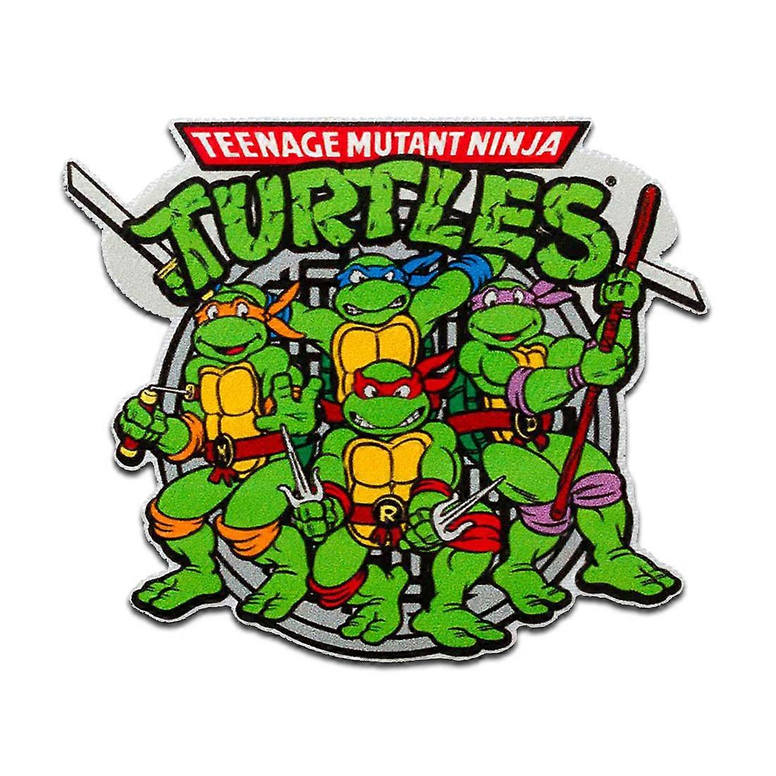 Teenage Mutant Ninja Turtles Group - patch, iron-on patch, size: 6 x 7.1 cm