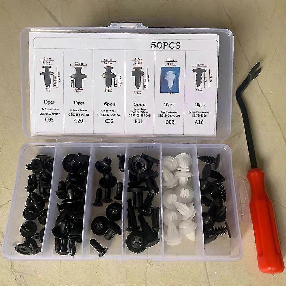 Automatic bumper door holder fixing kit, automatic fixing clip, body pusher, restraint, pin,50pcs