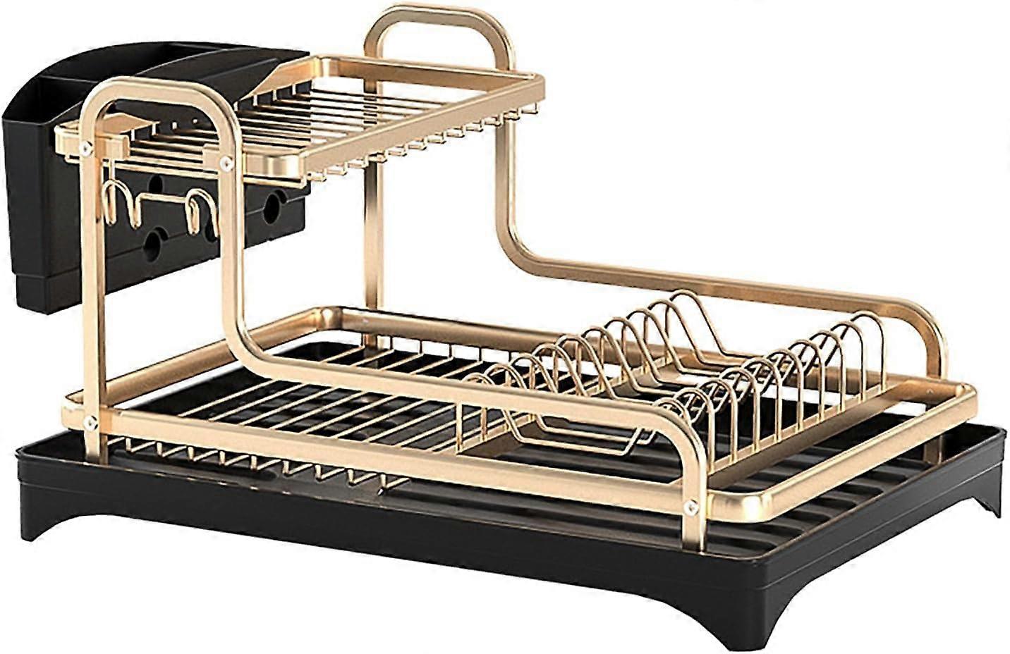 Kitchen Counter Dish Drainer Rack, Compact Kitchen Drainers for Countertop, Dish Rack, Dish Strainers for Kitchen Sink
