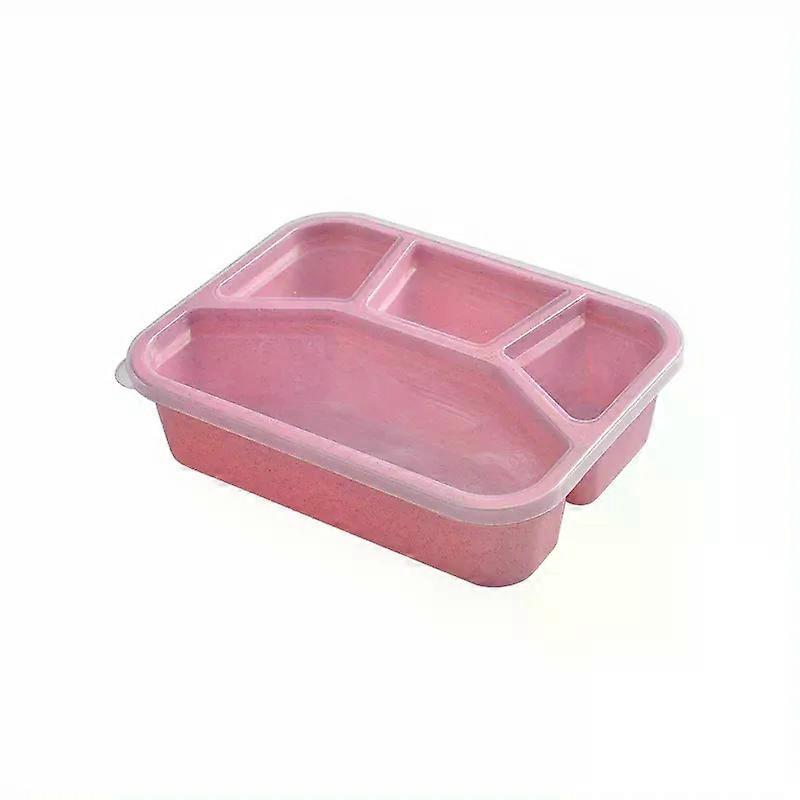 4 Grids Lunch Box Bento Box Lunch Containers for Adult/Kid/Toddler Picnic Bento Lunch Box Microwave Dishwasher Freezer Safe