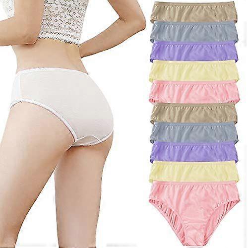 10 Pack Women Disposable Underwear Cotton Double-Layer Maternity