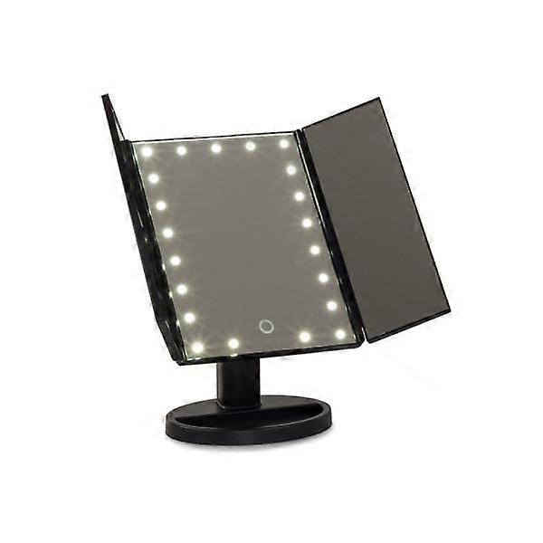 Make-up mirror with LED lighting Comfortable classic black