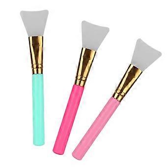 3 Kleuren DIY Siliconen Gezichtsmasker Borstel Haarloze Bodylotion Applicatie Tools
