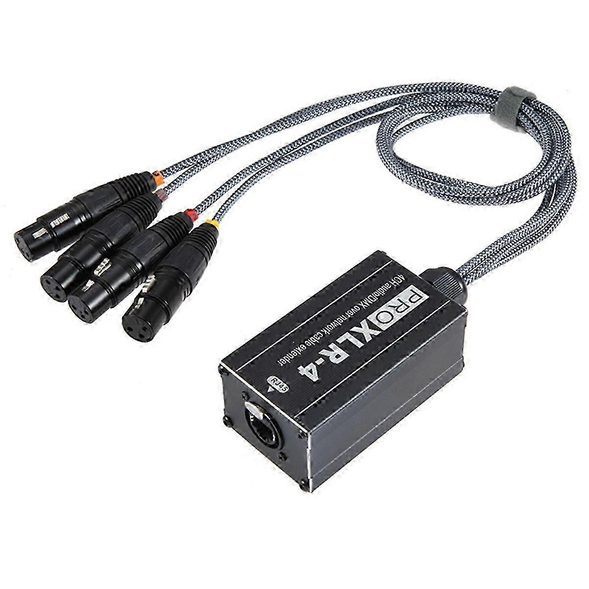 RJ45 to XLR Audio Cable Network DMX Splitter for Snake Cable Network Extension of Stage or Studio Re