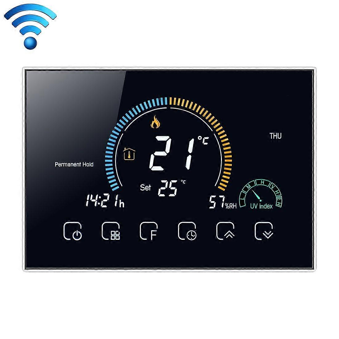 Smart Home Heat Pump Round Room Thermostat