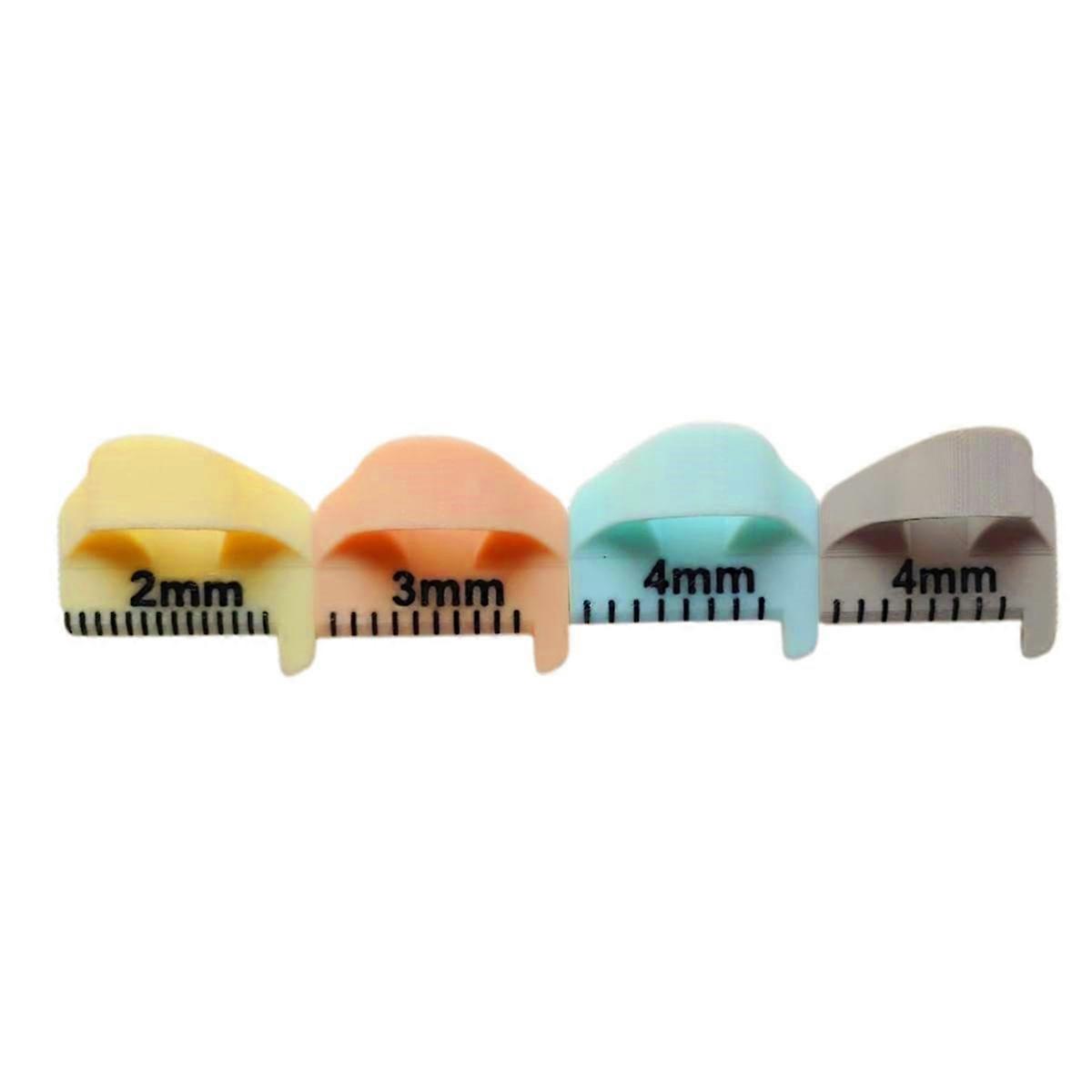 4pc Sewing Finger Ruler for Even Stitches,Mini Sewing Measuring Gauge