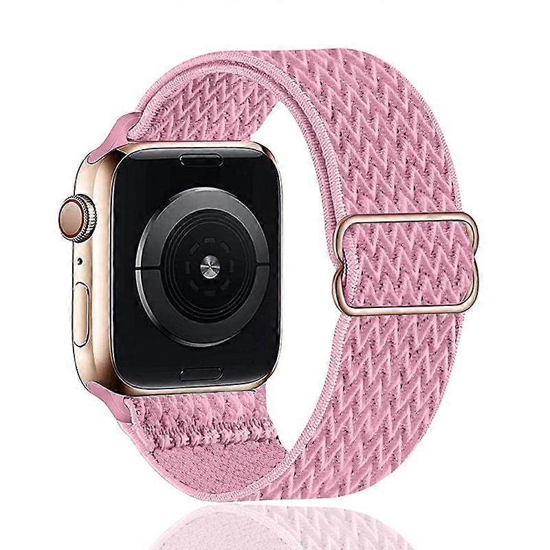 Suitable for Apple wave pattern strap adjustable nylon braided strap iwatch7 day buckle watch strap 38mm 40mm 41mm