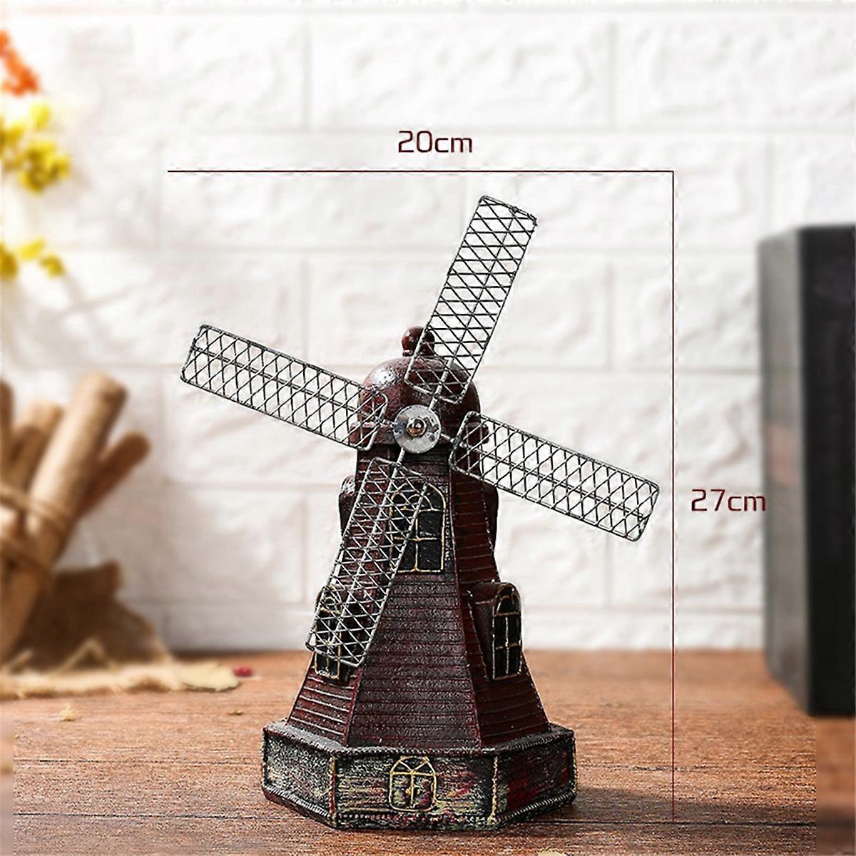 Retro Saving Pot Windmill Crafts Netherlands Resin Crafts, B-1