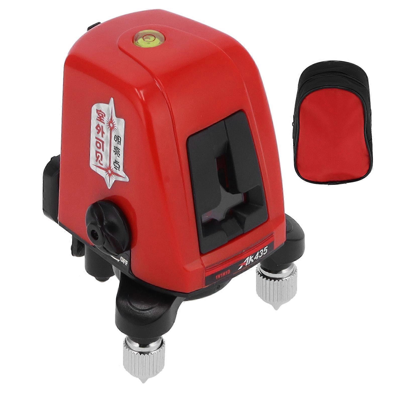 Portable 360 Degree Red Light Level Meter 2 Line Self Leveling Level Construction Tool(AK435 )