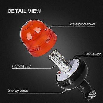 Approval Waterproof Dustproof Rotating Beacon 60 Led Warning Lights Amber Rotating Beacon Blinking Light Road Traffic For Tractor Truck Cars(1pc, Mult