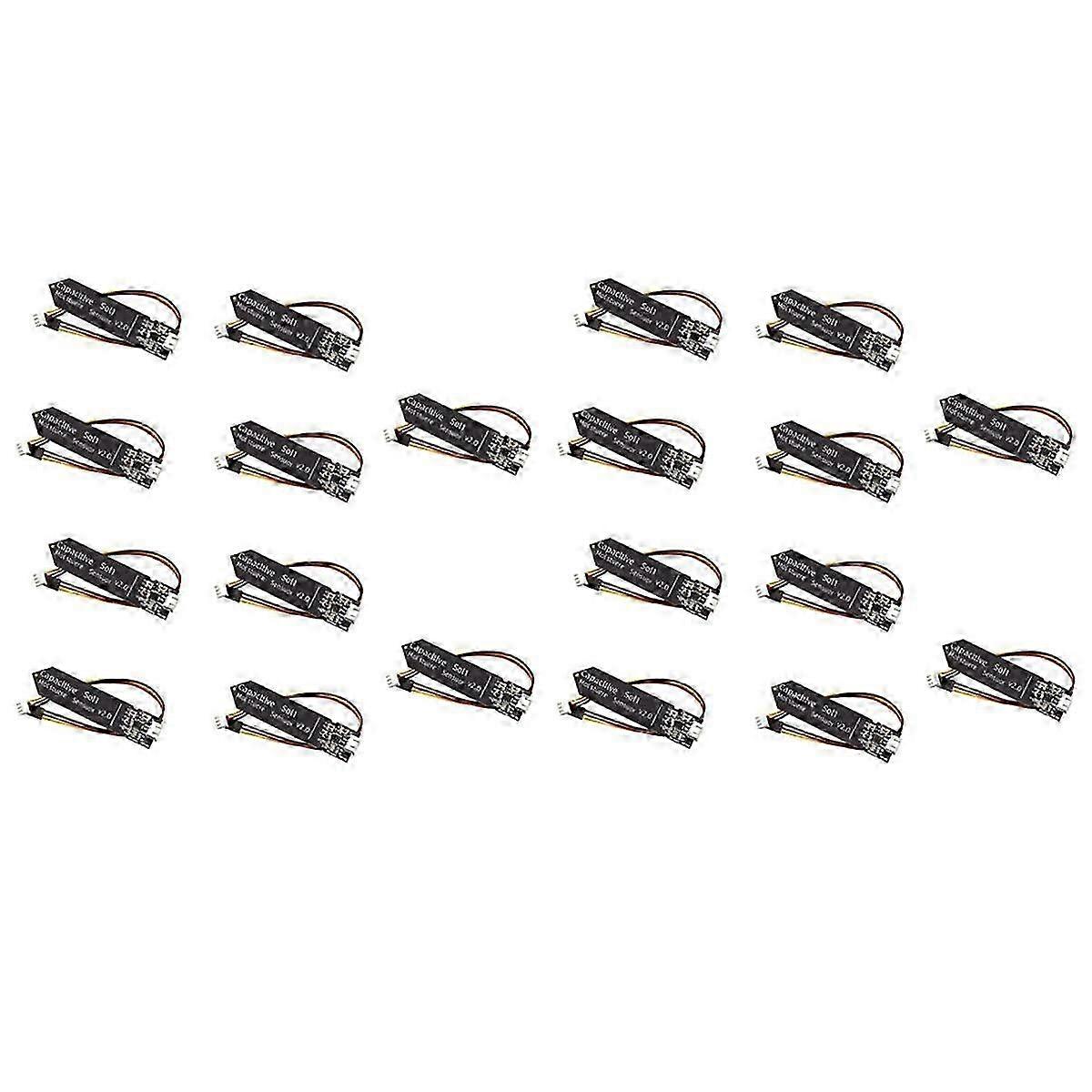 20PCS Capacitive Soil Moisture Sensor Module 3.3-5.5V 3-Pin W/Gravity Wire Corrosion Resistant for