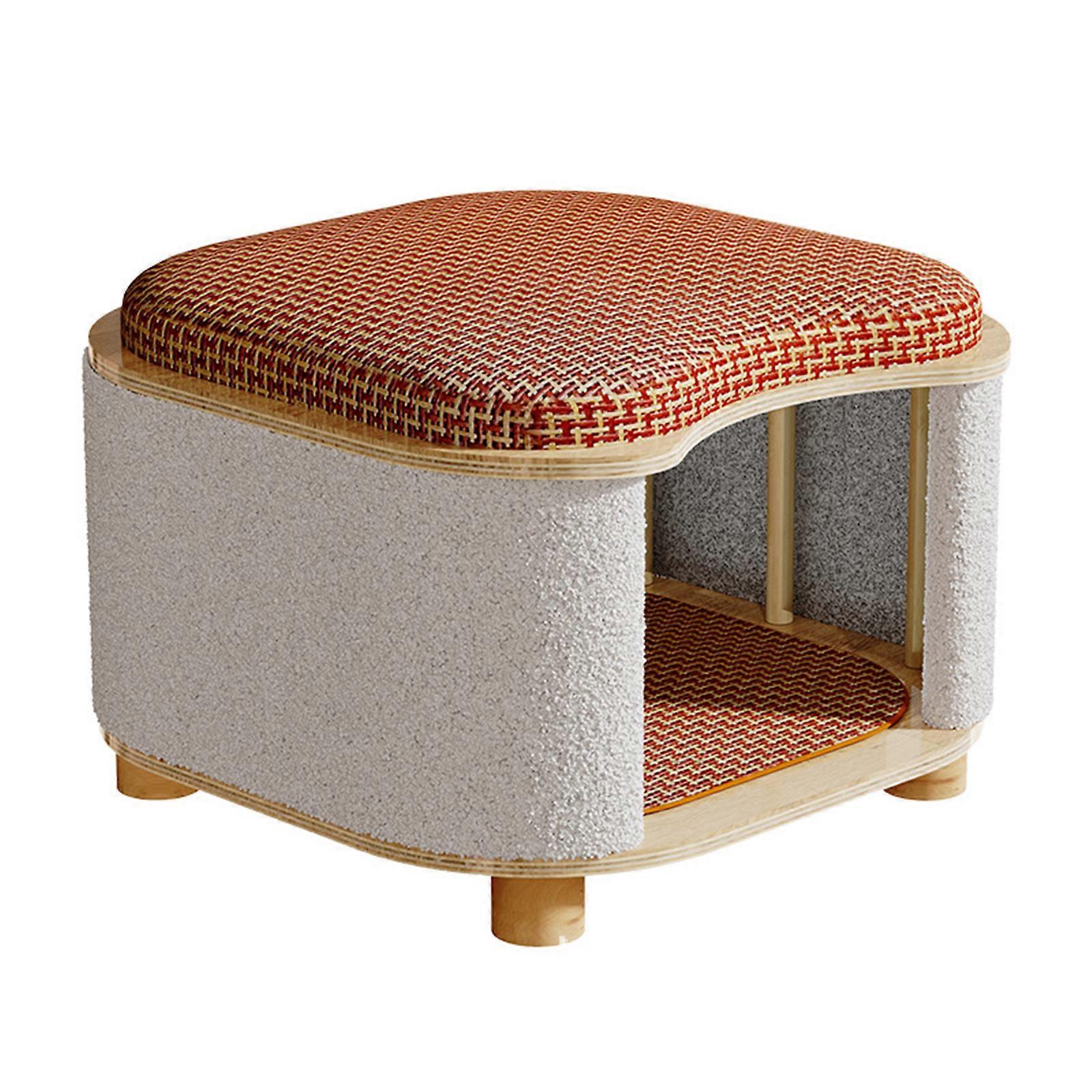 2 in 1 Loungers Stool Cats Bed Furniture Stool Sofa Datachable Fence Comfortable Loungers Stool Hideaway